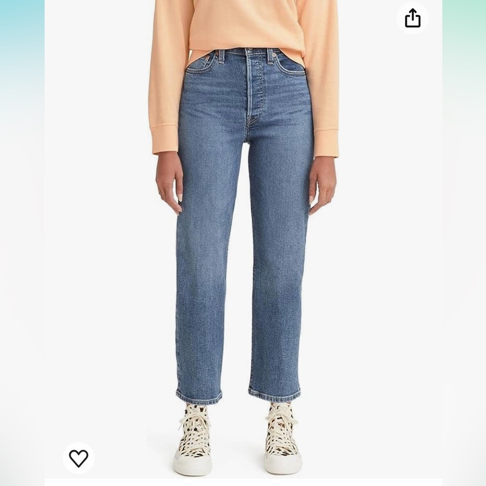 Levi's Women's Ribcage Straight Ankle Jeans, Summer, Size 27
